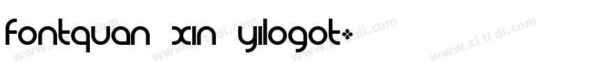 Fontquan Xin YilogoT字体转换
